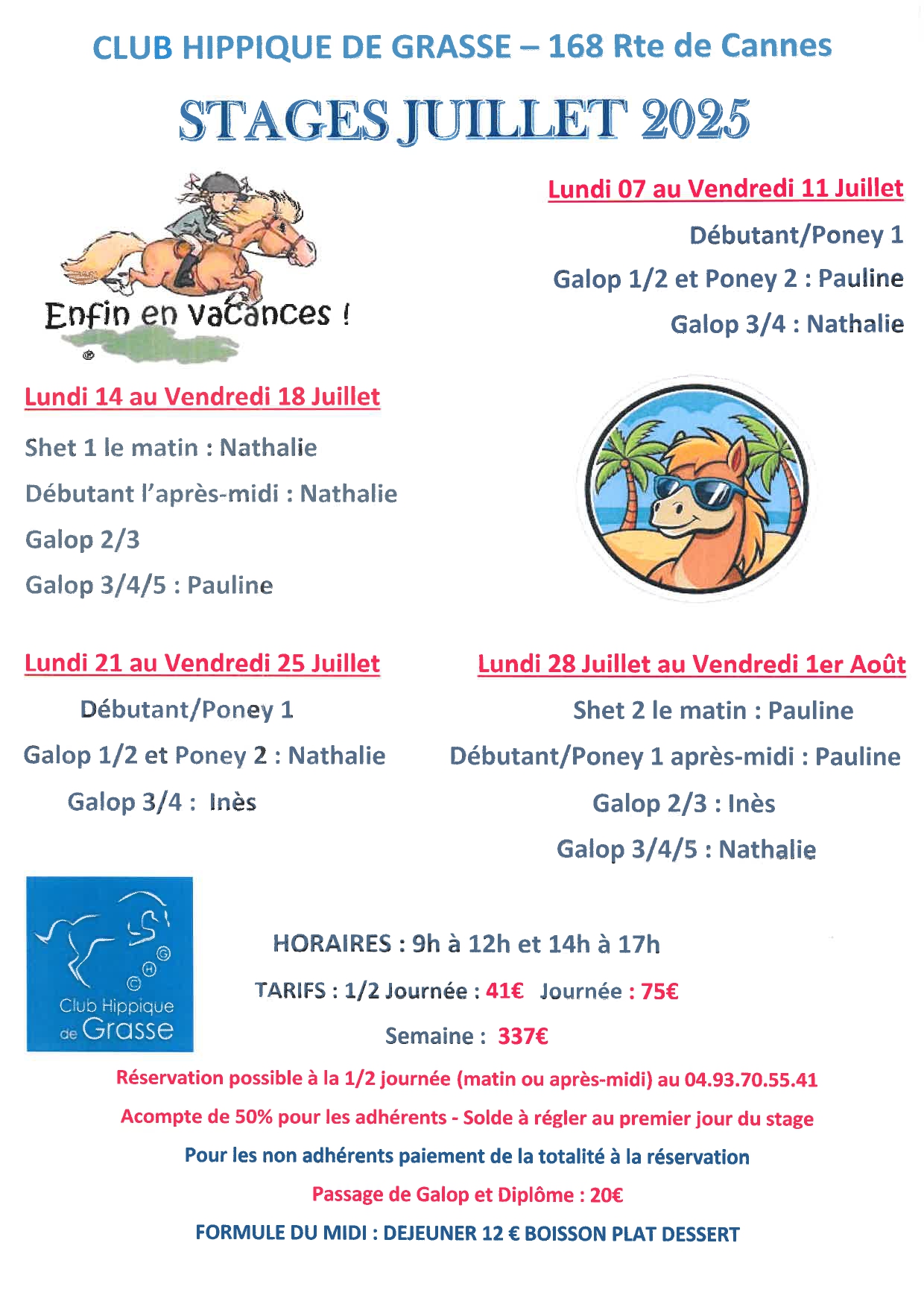Stages juillet 2025